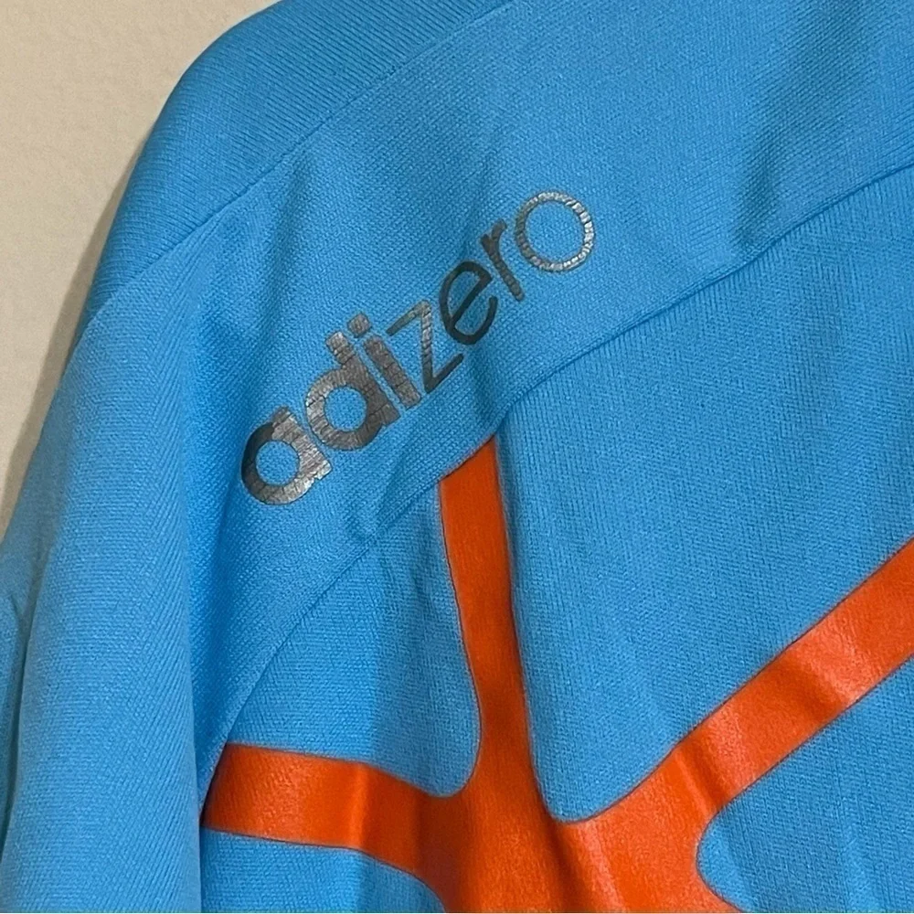 Adidas Adizero Men's Blue Breathable Short Sleeve Golf Polo Shirt Size XL